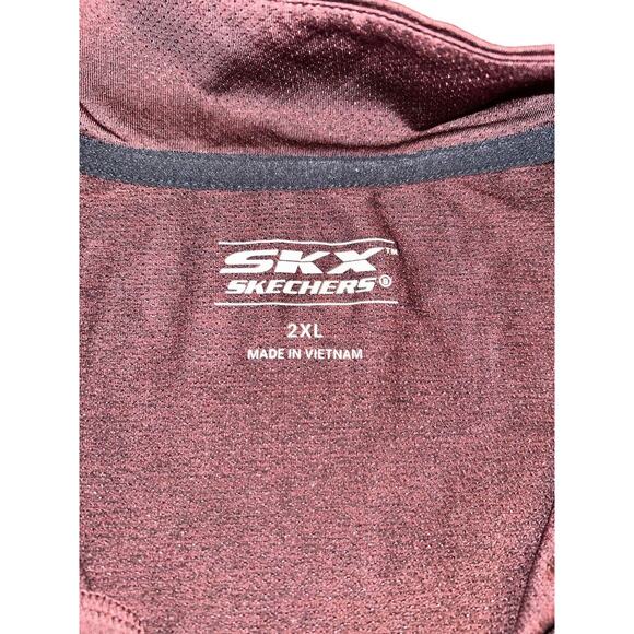 Skechers SKX Sketch-Air Maroon Athletic Running 1/4 Zip Up Jacket Men’s 2XL NWT - Picture 8 of 9